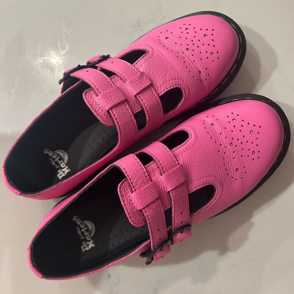 8065 Virginia Leather Mary Jane Shoes Thrift Pink